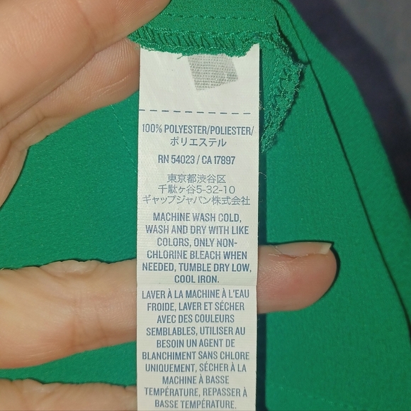 Old Navy Womens Kelly Green Pleated Semi-Sheer Blouse Size XXL Tunic Boho Casual - Picture 6 of 8